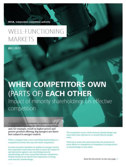 When Competitors own (parts of) each other