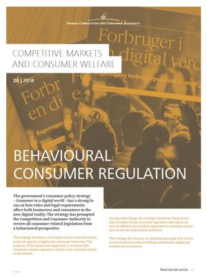 Behavioural consumer regulation