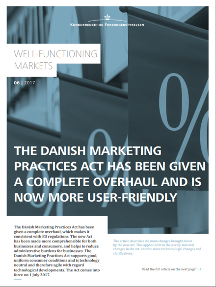 The Danish Marketing Practices Act has been given a complete overhaul and is now more user-friendly