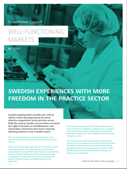 Swedish experiences with more freedom in the practice sector