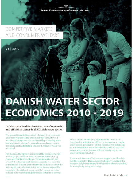 Danish Water Section Economics 2010-2019